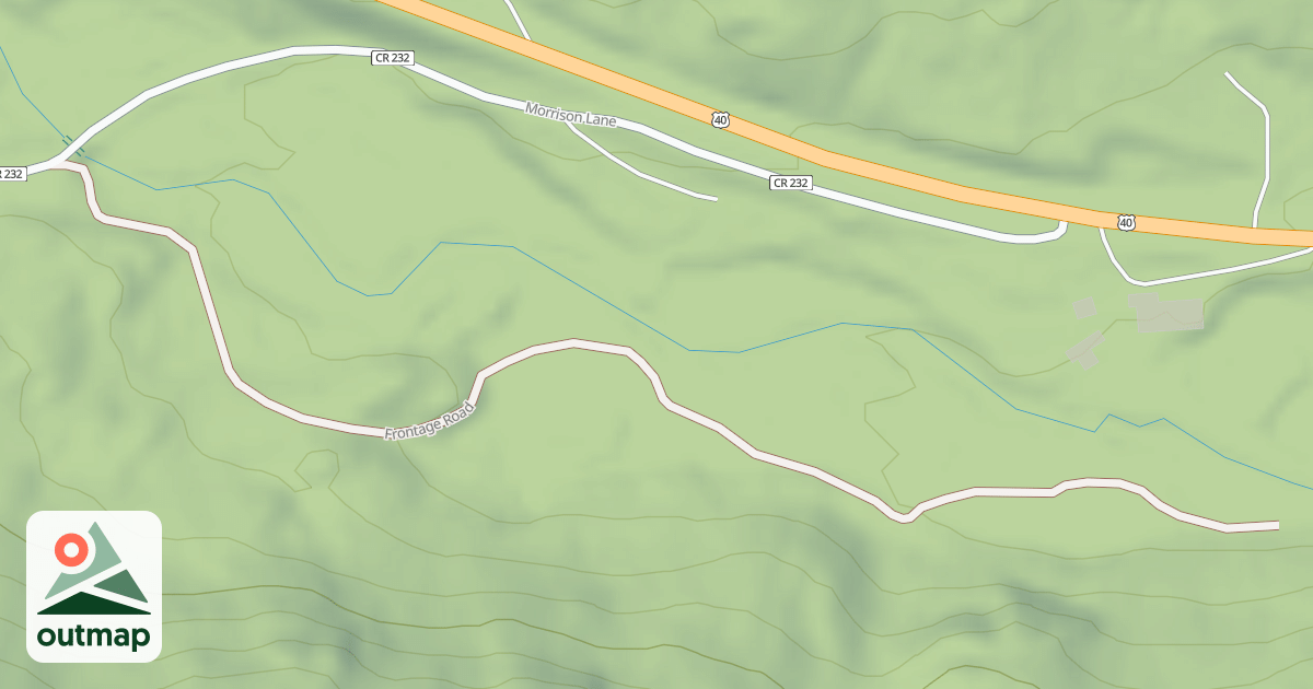 Map of FRONTAGE ROAD