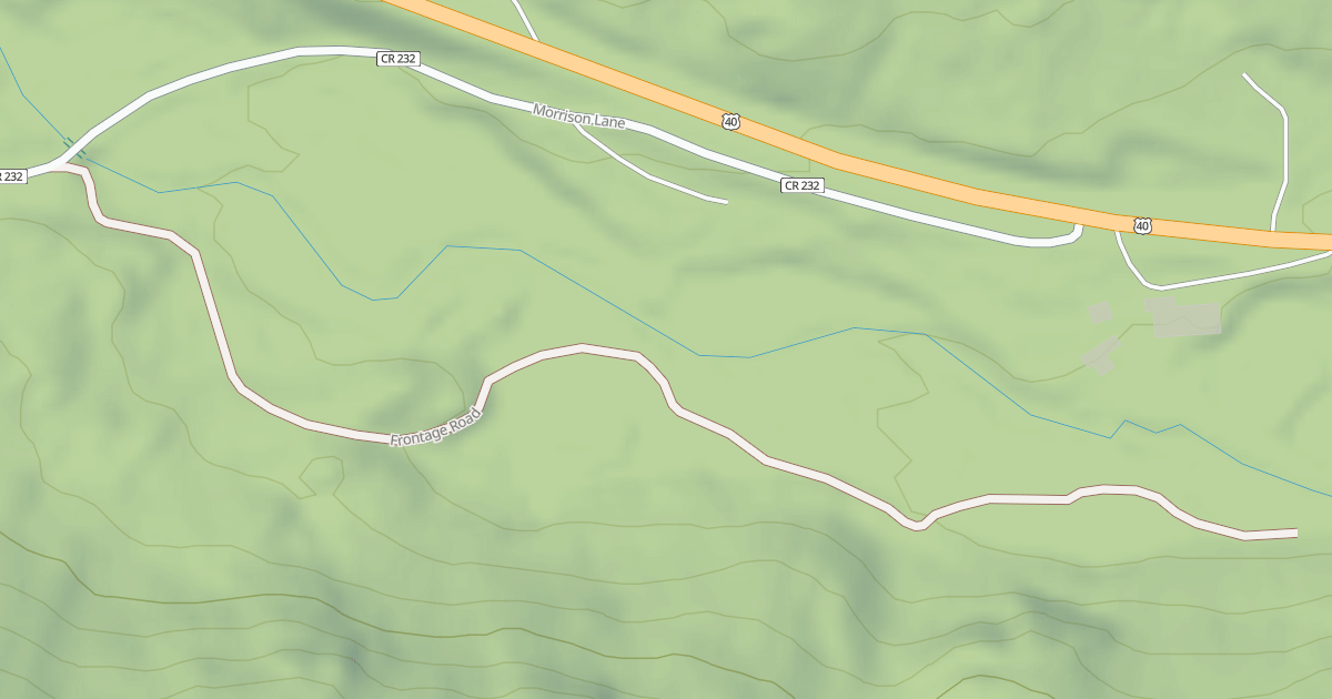 Map preview of FRONTAGE ROAD