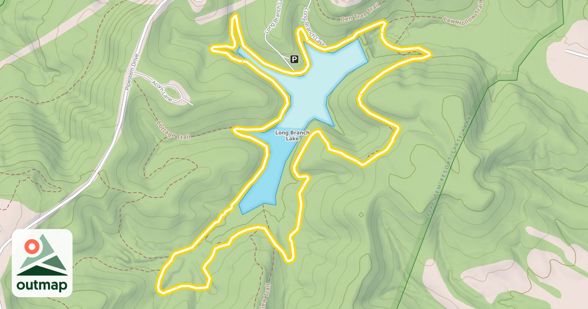 Map of Lake Shore Trail