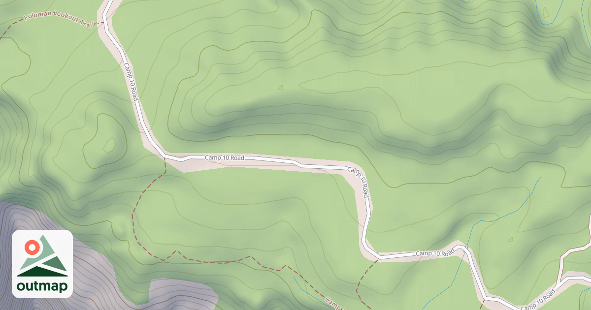 Map of Mohihi-Camp 10 Road
