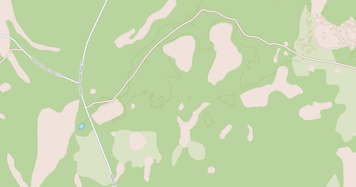 Map preview of USFS National Forest System Roads {C1319260-AB0B-408D-862B-E64D1792DBFA}