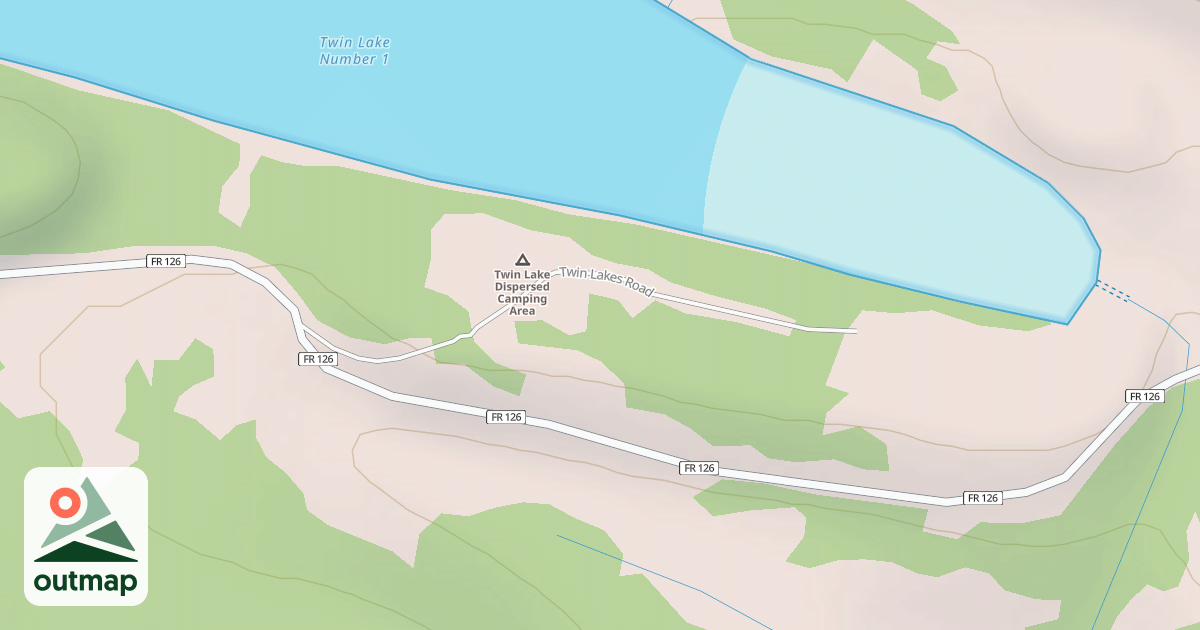 Map of TWIN LAKES