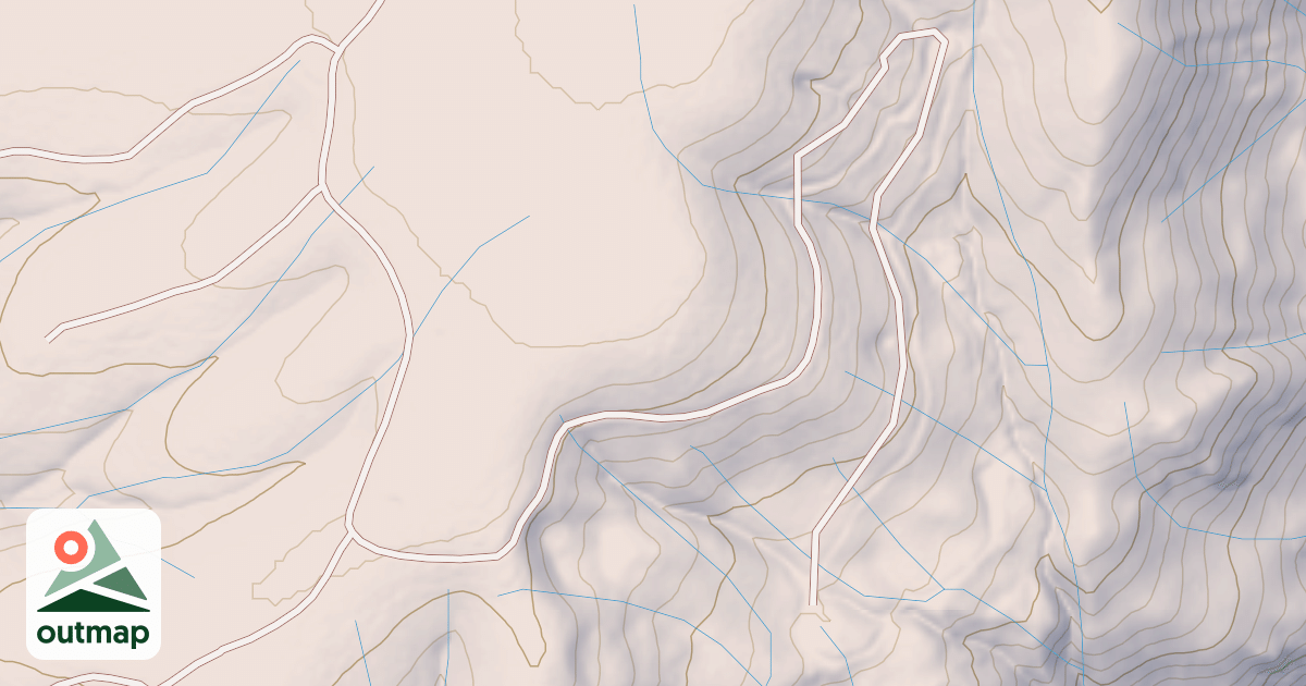 Map of OAK FLAT SPUR A