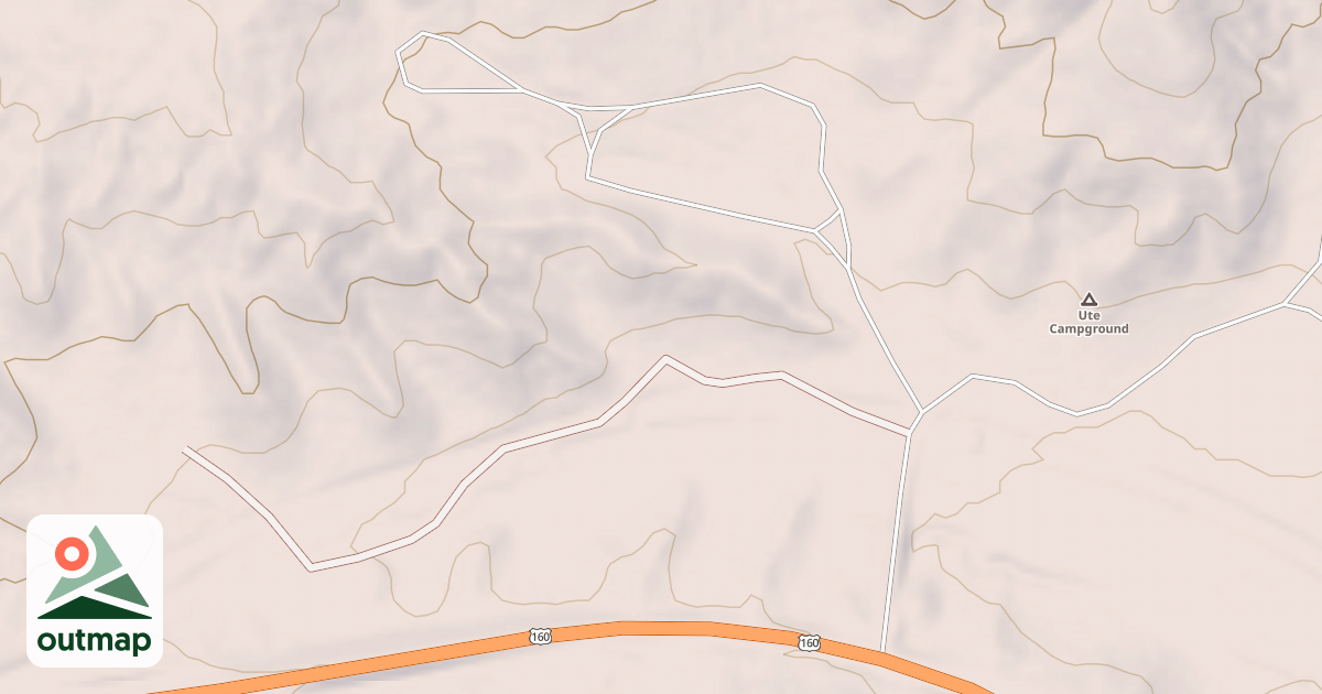 Map of UTE CAMPGROUND