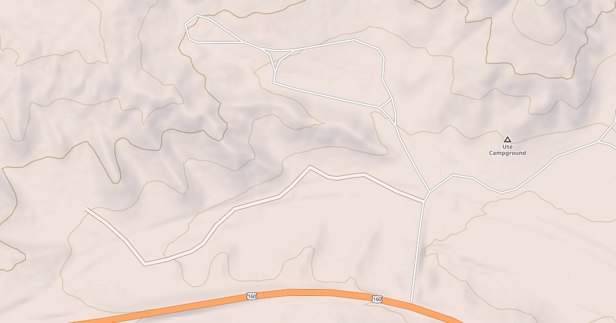 Map preview of UTE CAMPGROUND