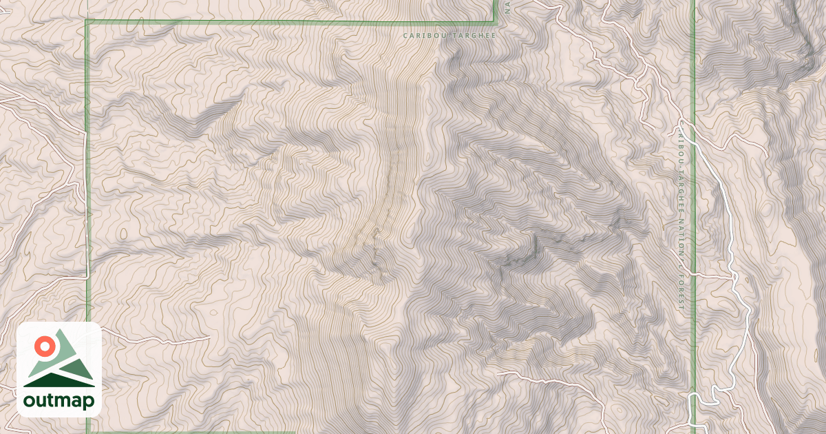 Map of East Slope Of Old Baldy