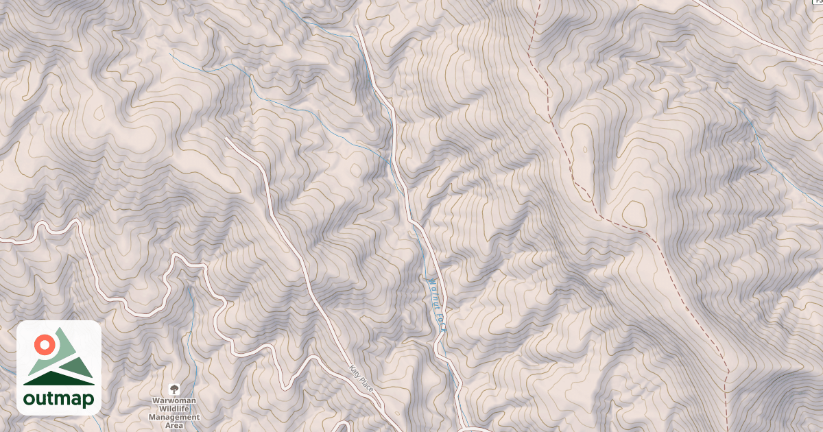Map of UPPER WALNUT FORK