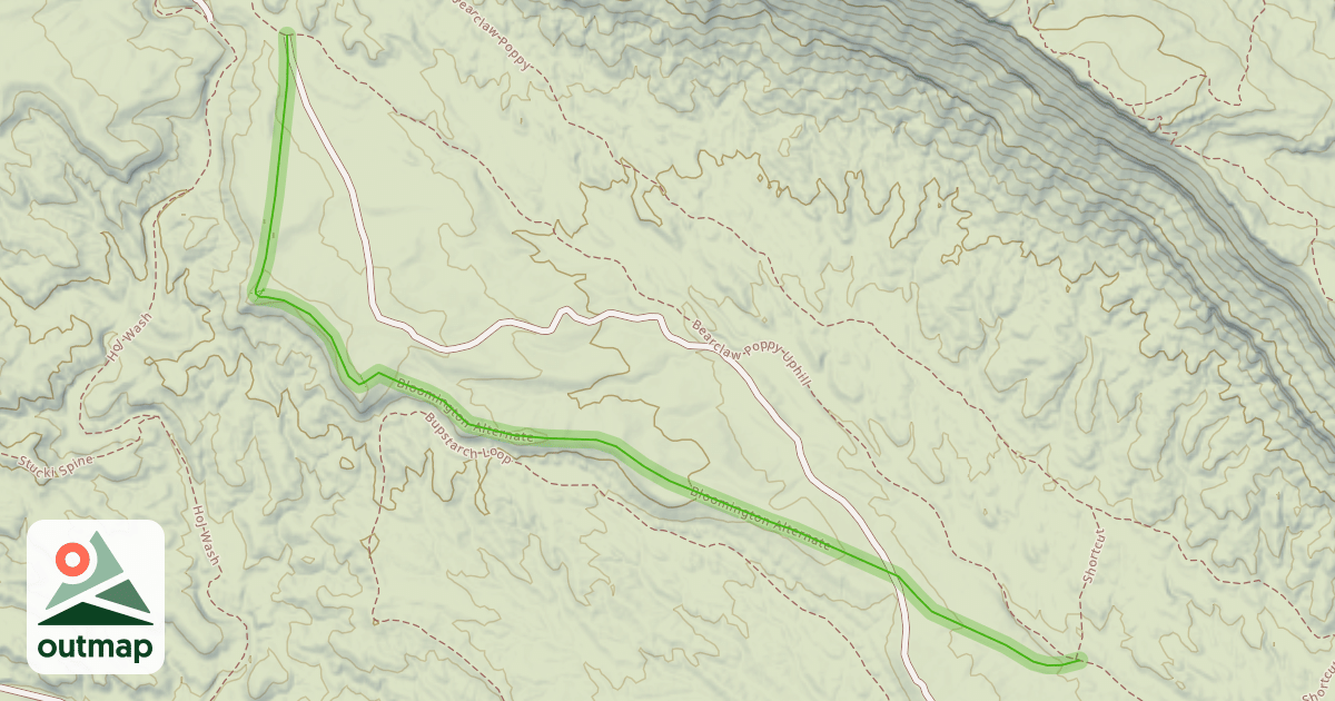 Map of Bloomington Alternate