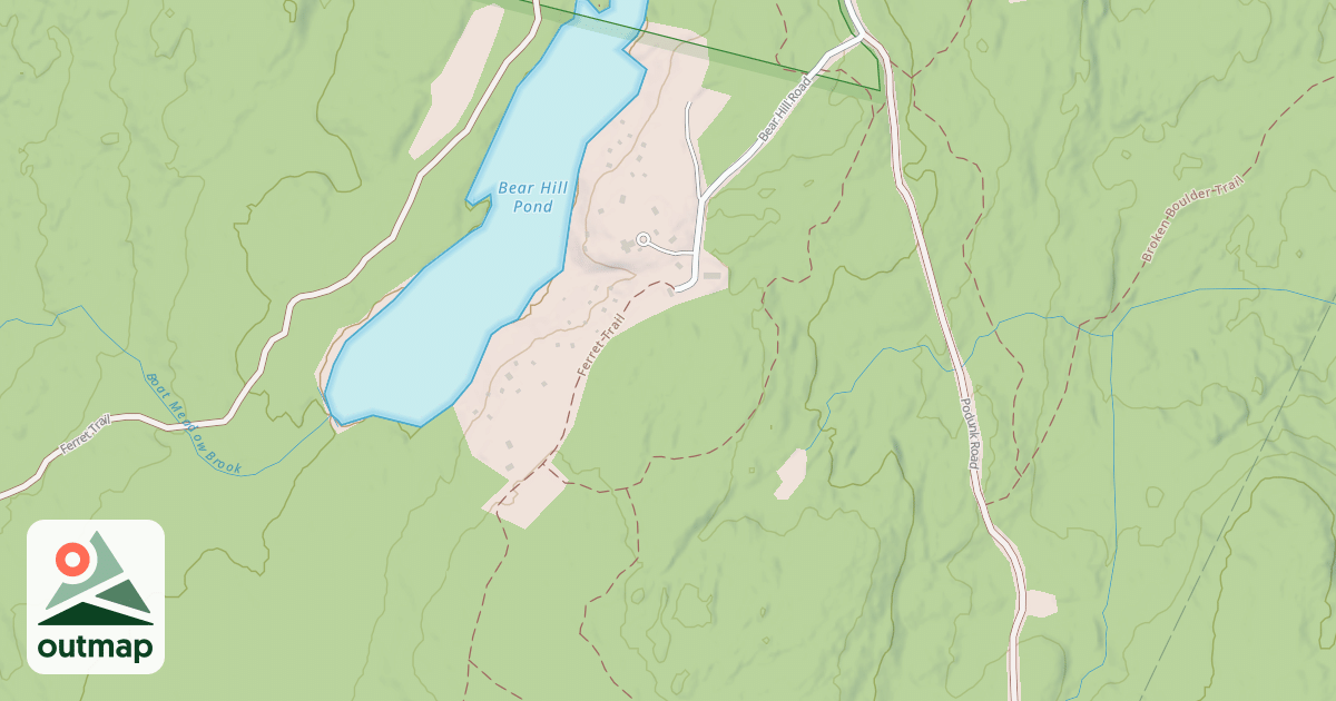Map of snowmachine trail