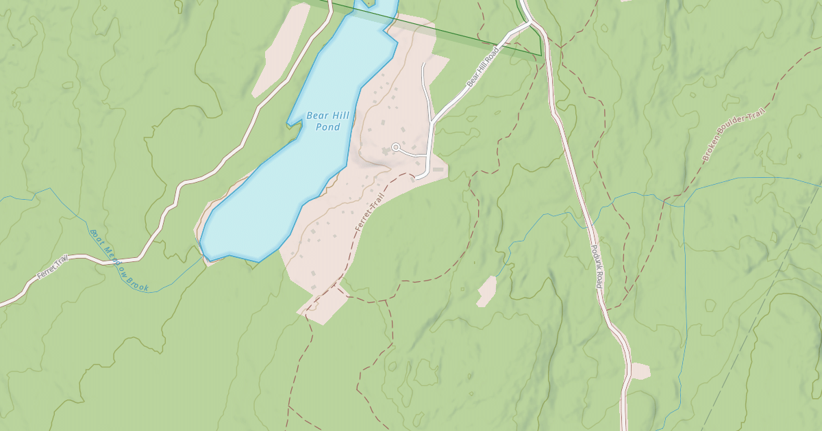 Map preview of snowmachine trail