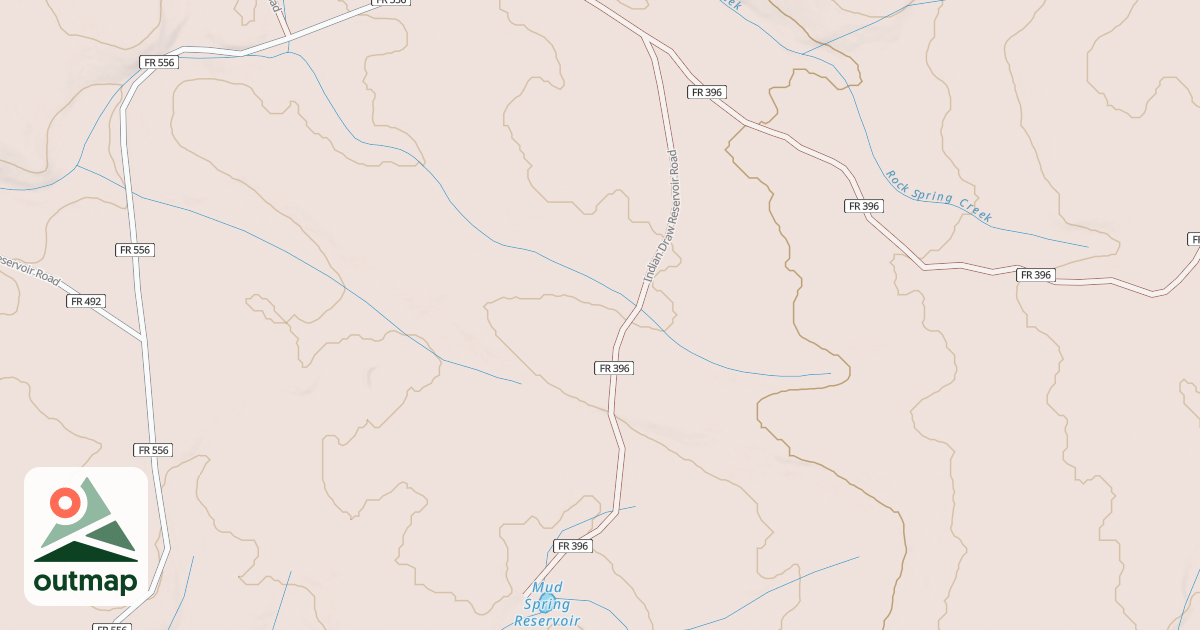 Map of INDIAN DRAW RSVR A