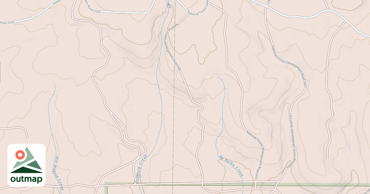 Map of USFS Motor Vehicle Use Map Roads {50A54DF7-7279-43E2-91CF-63372B0496A0}