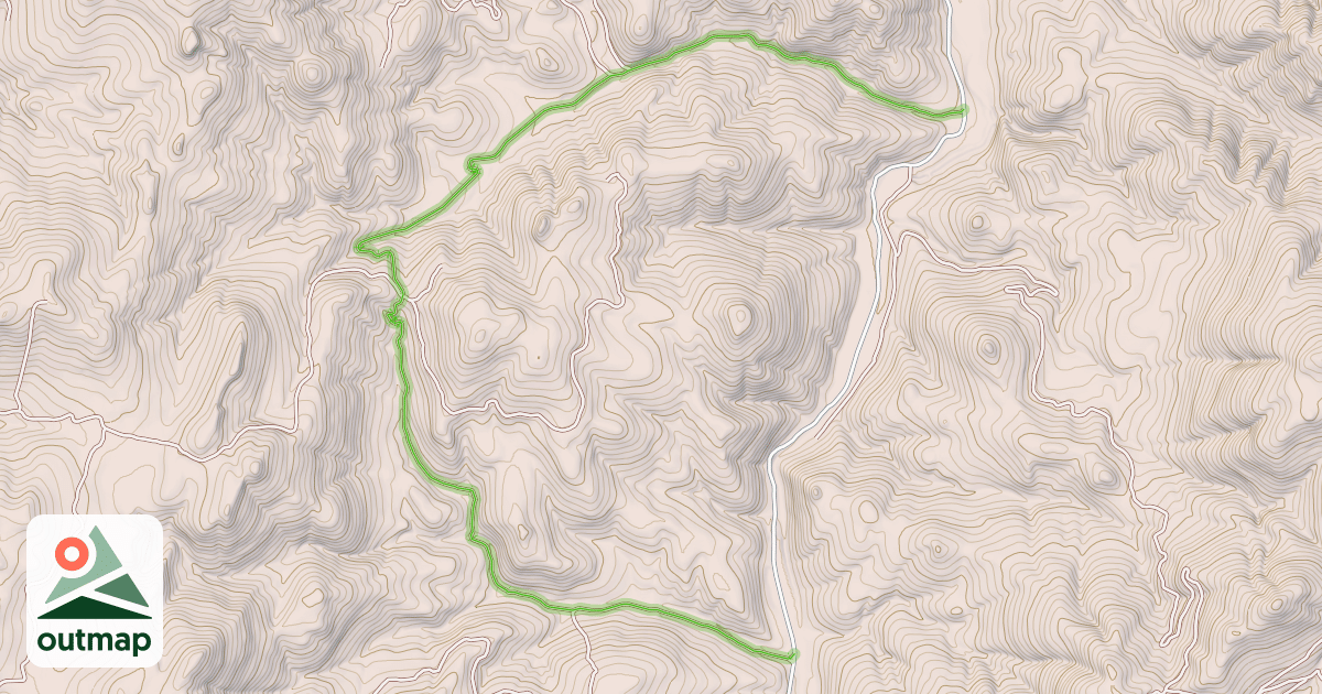 Map of Dry Gulch Road