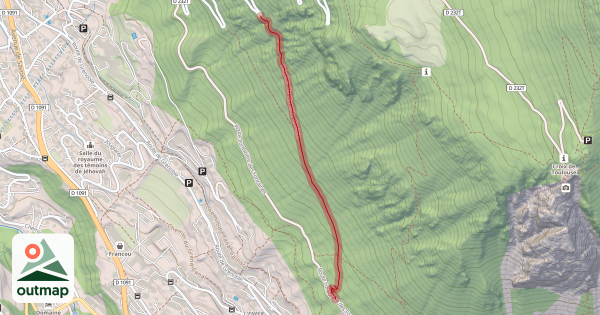 Map of Sentier de Grande Racine