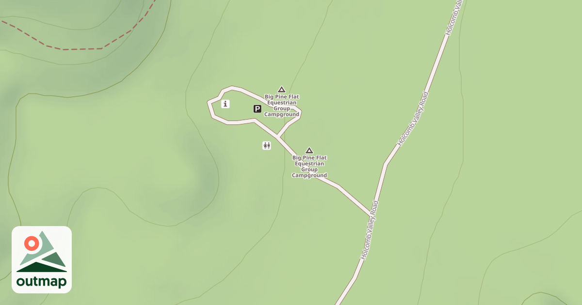 Map of BIG PINE FLAT EQUESTRIAN CG