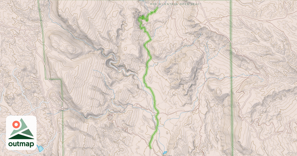Map of Ruby Wash Trail