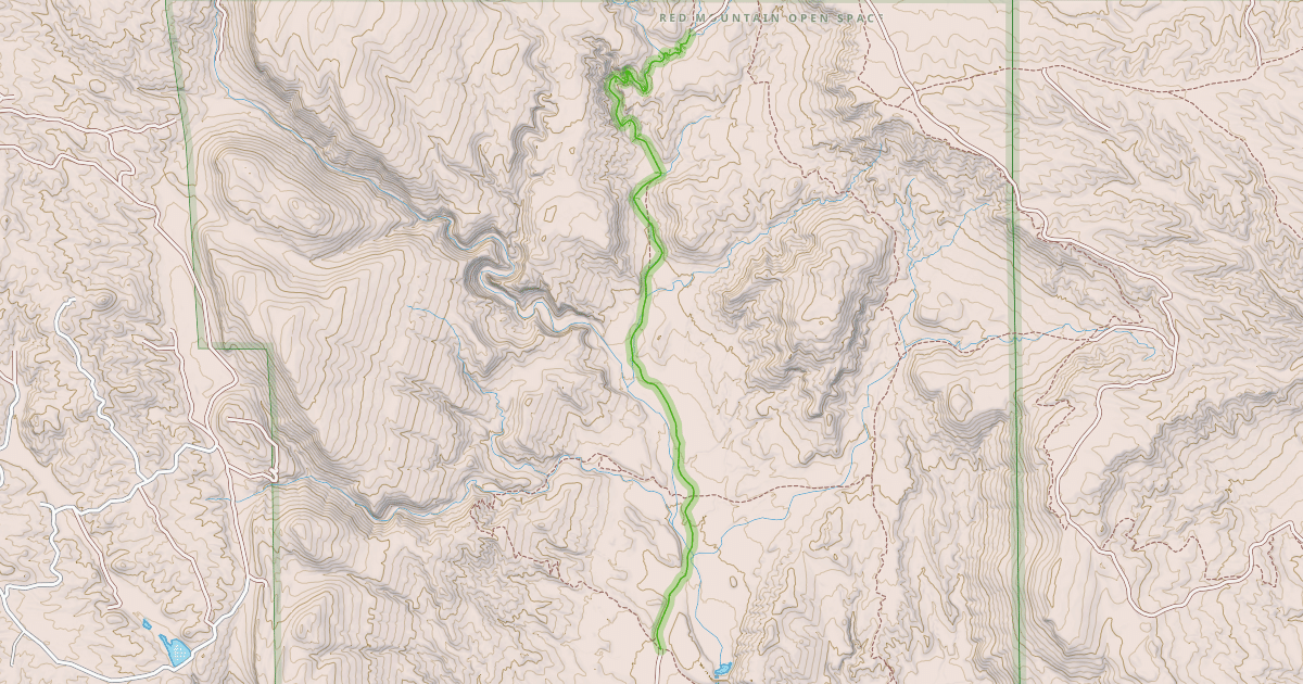 Map preview of Ruby Wash Trail