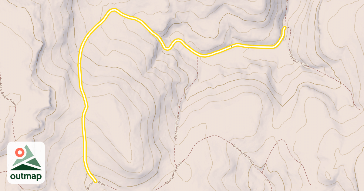 Map of Deep Snow Trail