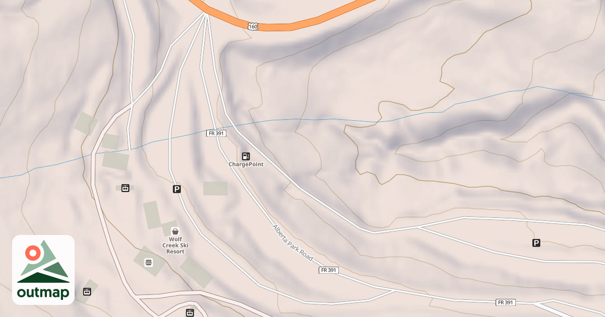 Map of ALBERTA PARK