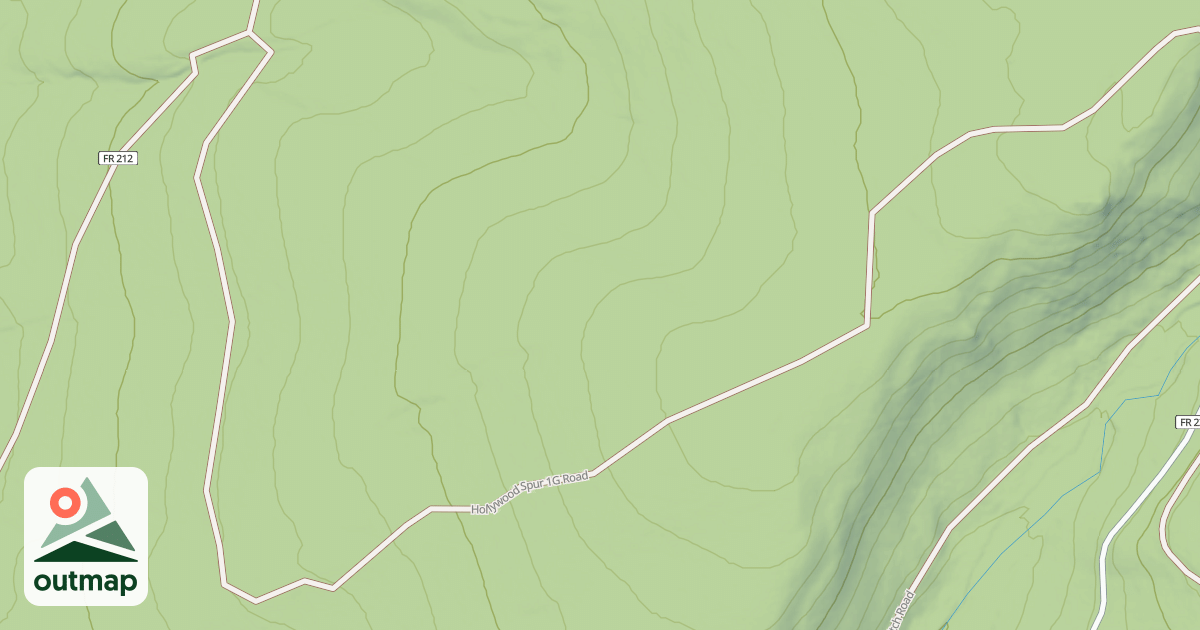 Map of HOLLYWOOD SPUR 1G