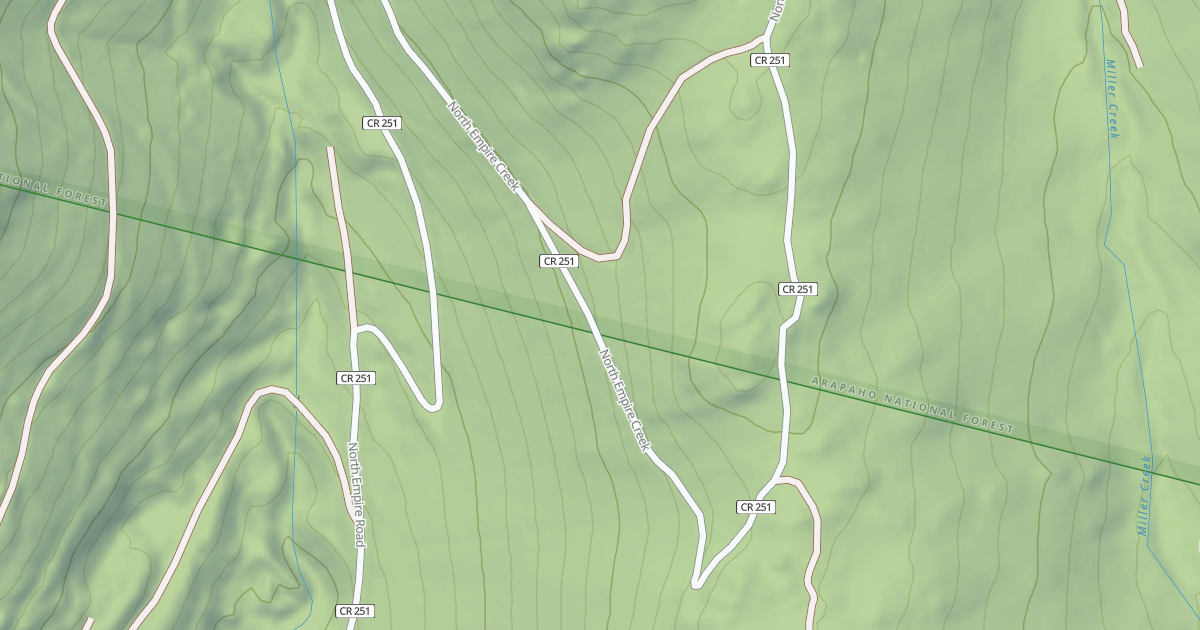 Map preview of North Empire Road