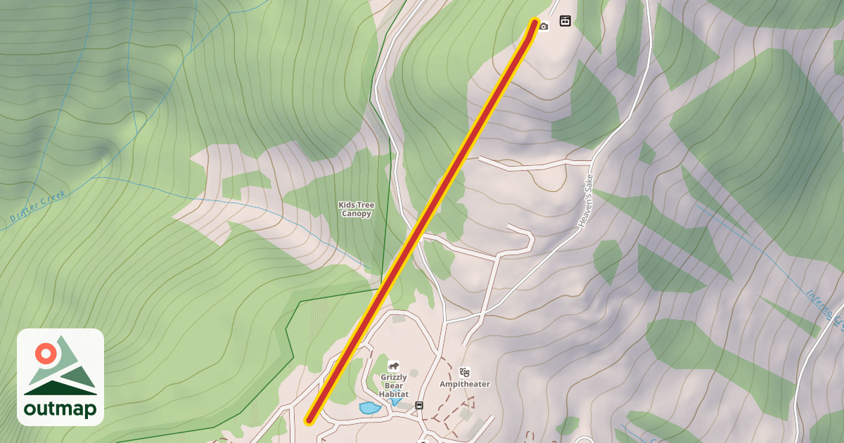 Map of Peak Chair