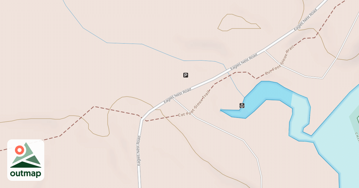 Map of DEER LAKE RAMP PARKING LOT