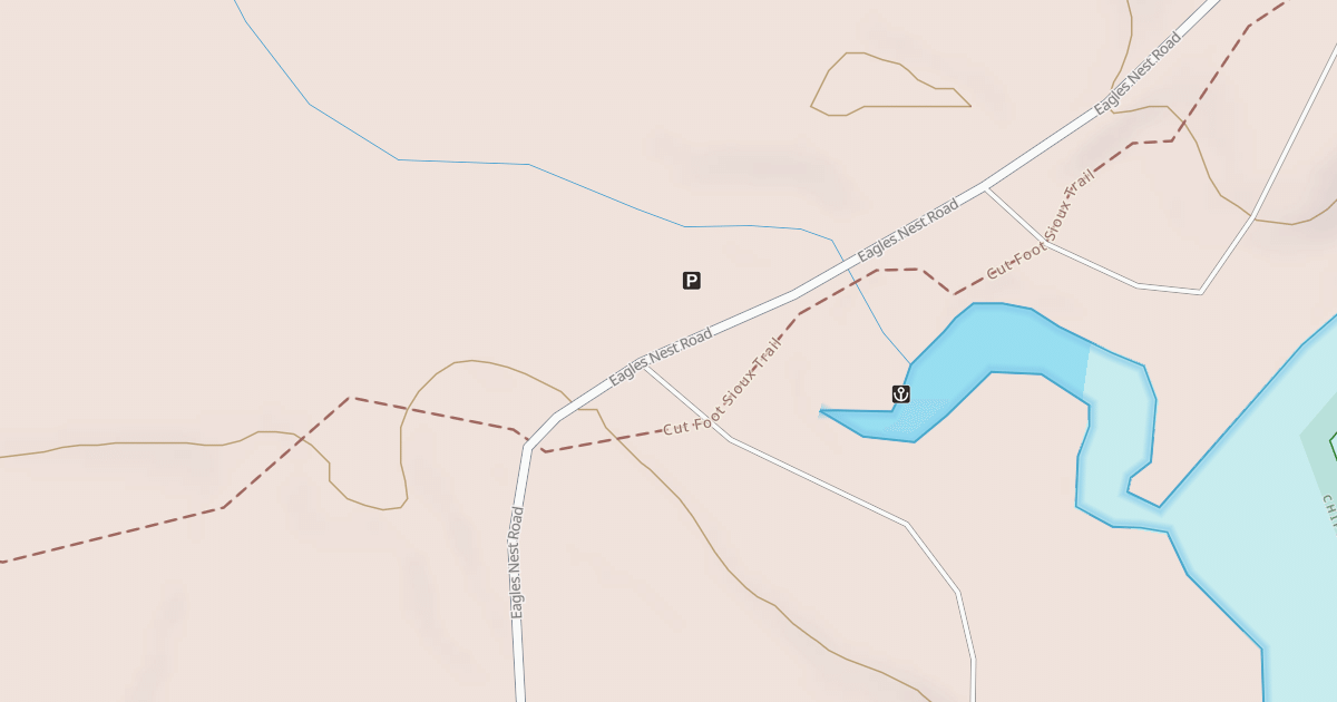 Map preview of DEER LAKE RAMP PARKING LOT