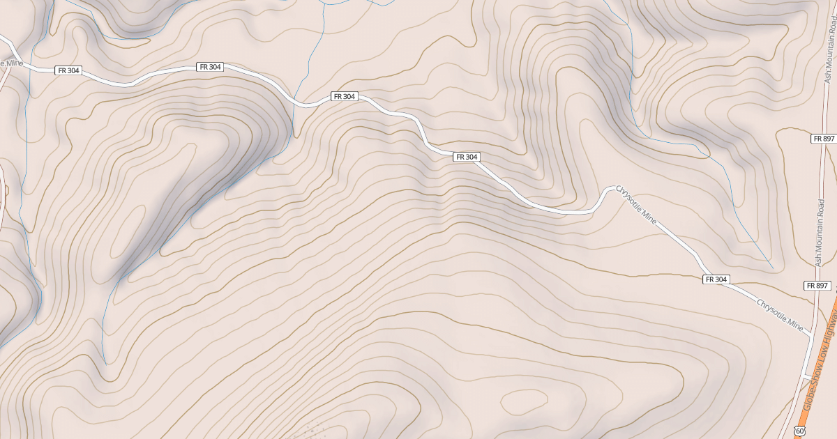 Map preview of CHRYSOTILE MINE