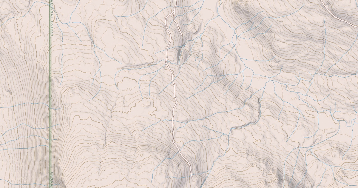 Map preview of USFS National Forest System Roads {CB54A655-2243-42F4-AF29-CB0A929E1FC1}