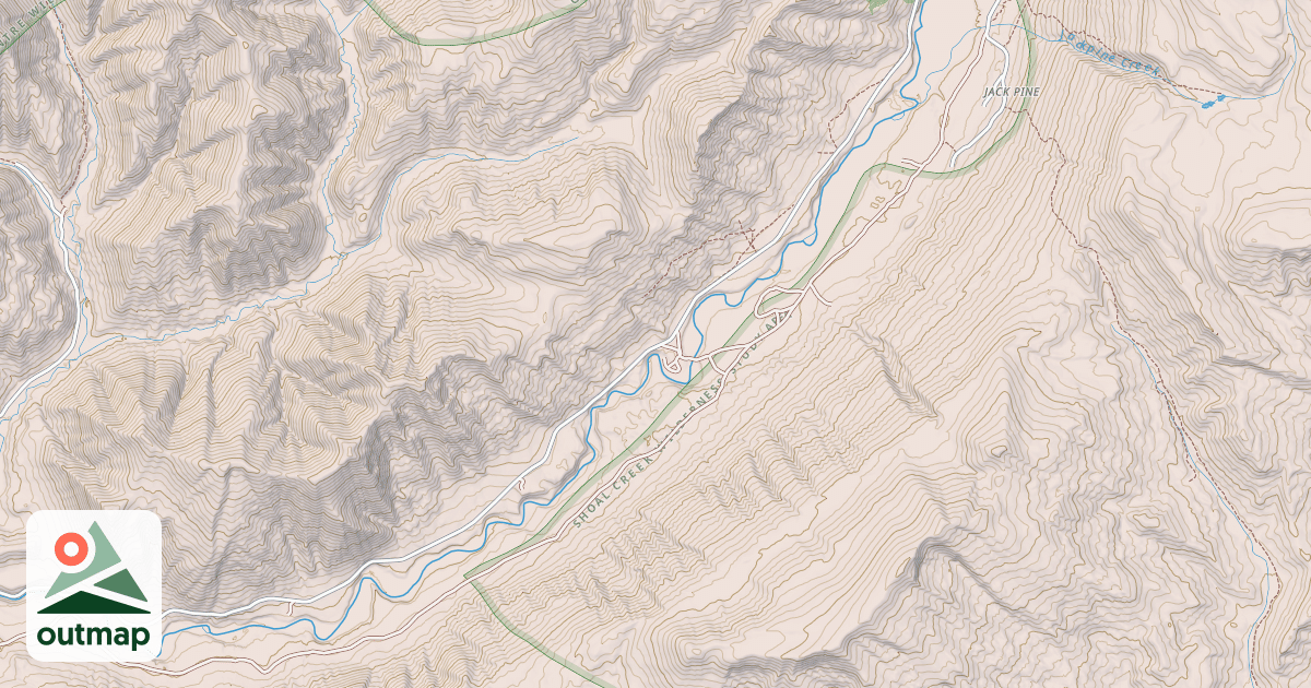 Map of JACK PINE SUMMER HOME AREA