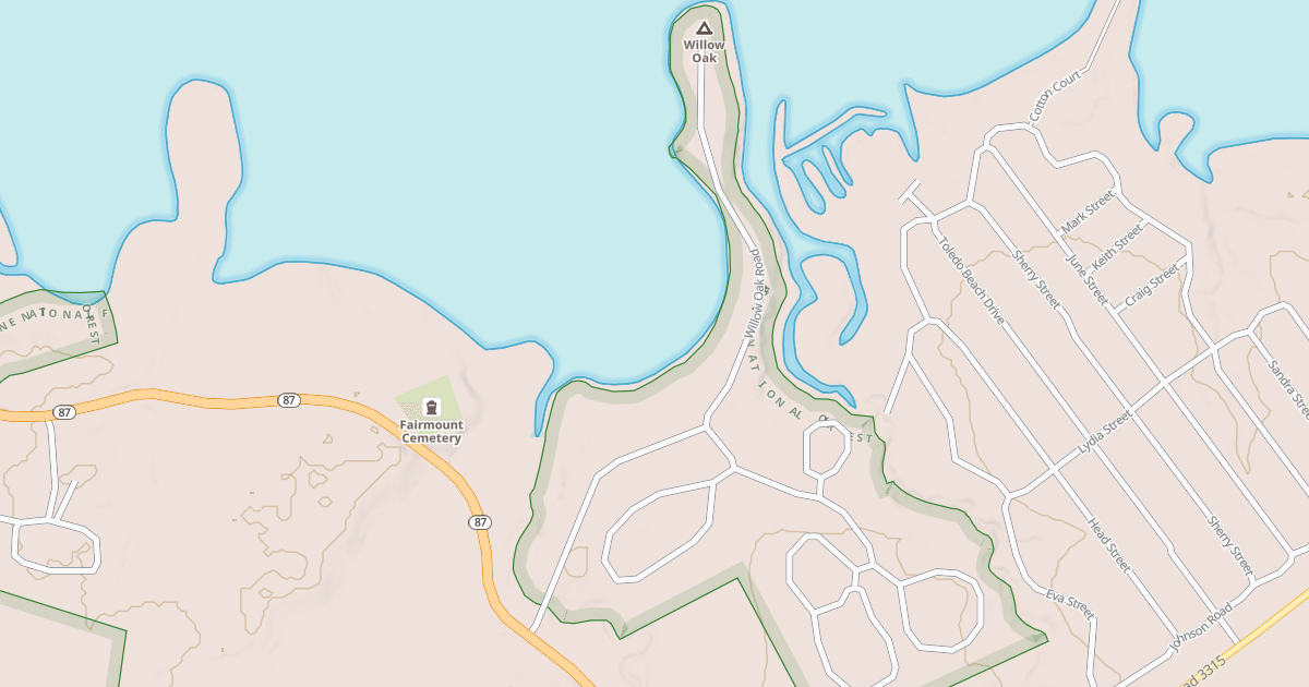 Map preview of WILLOW OAK