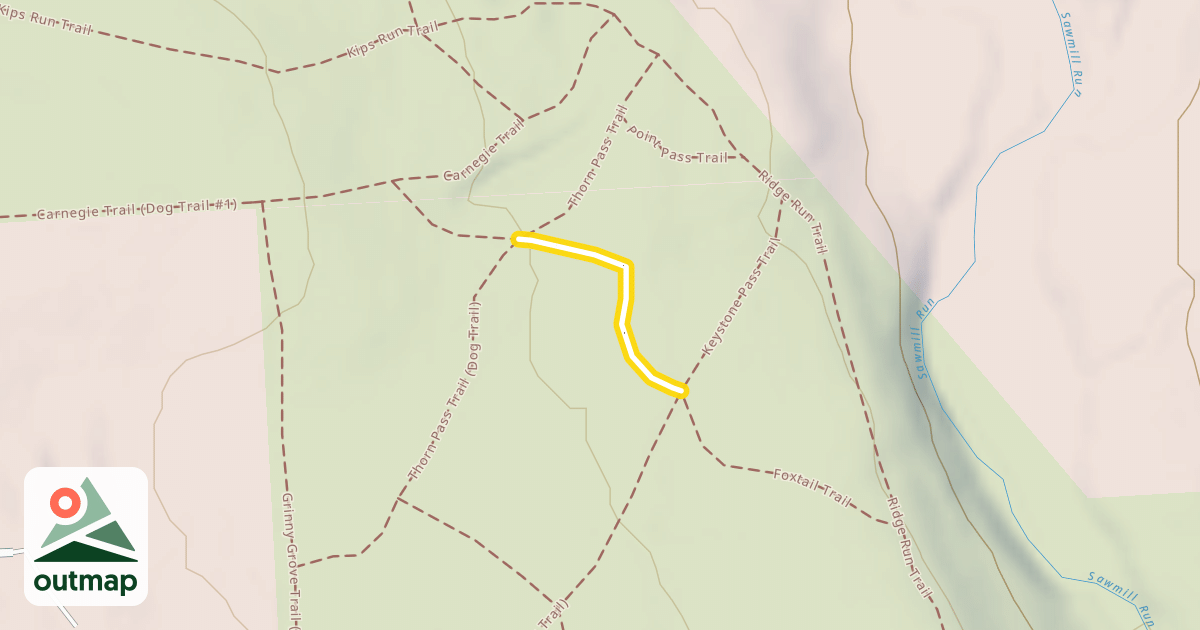 Map of Foxtail Trail (Dog Trail #2)