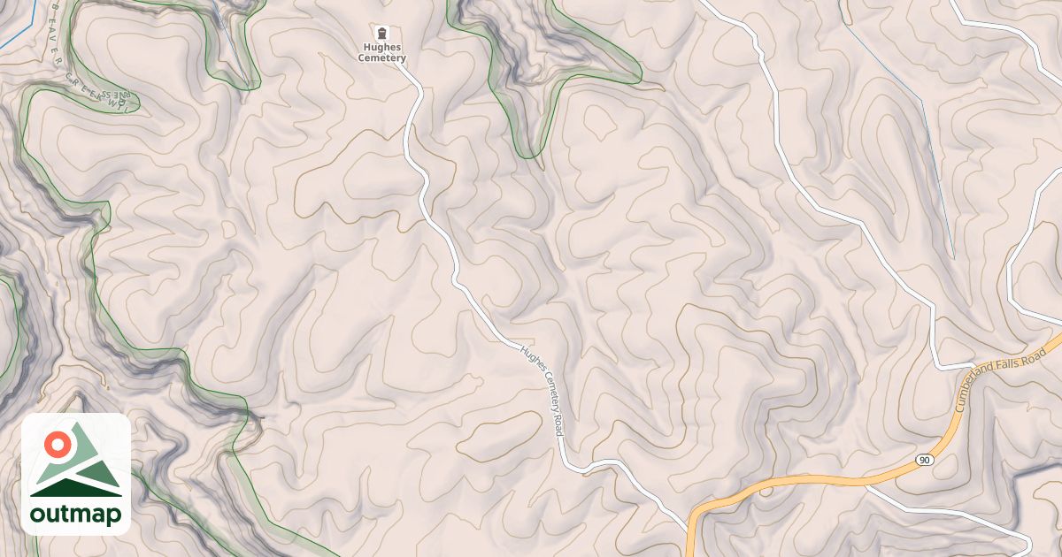 Map of HUGHES CEMETERY