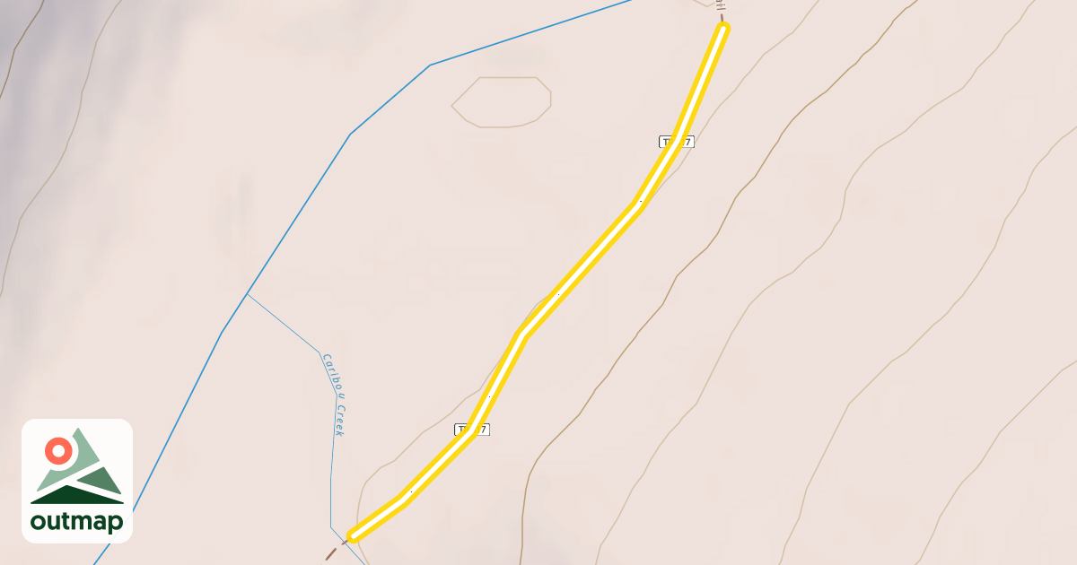 Map of Resurrection Pass Trail