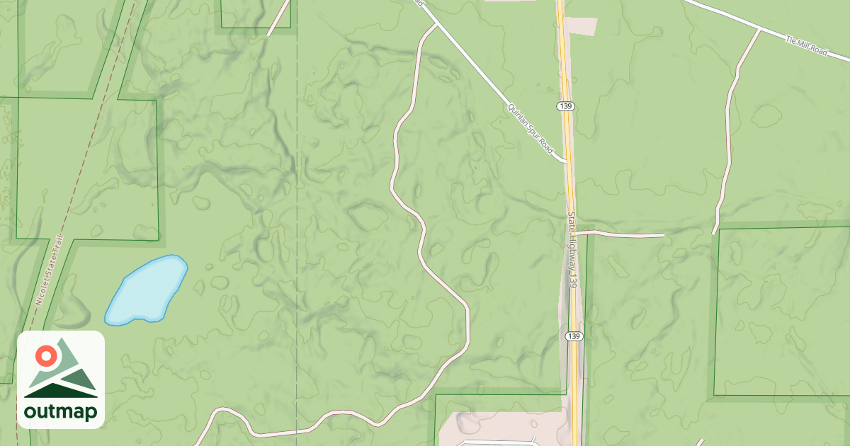 Map of LONG LAKE SPUR