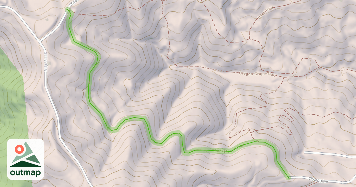 Map of Rockefeller Trail