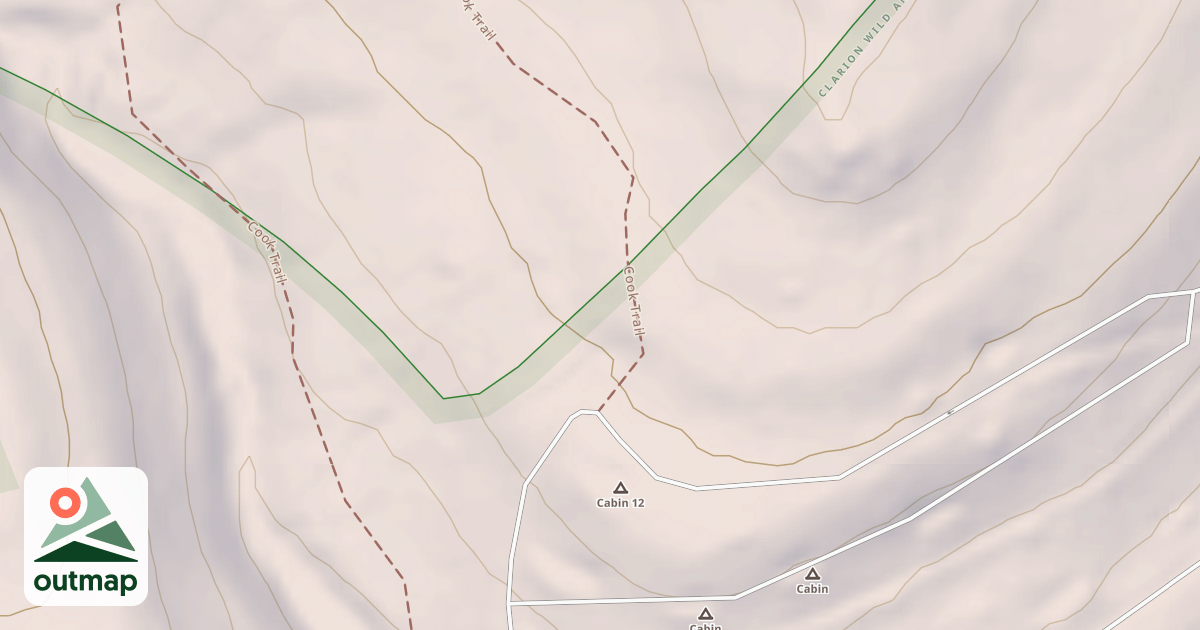 Map of Cook Forest State Park Trails