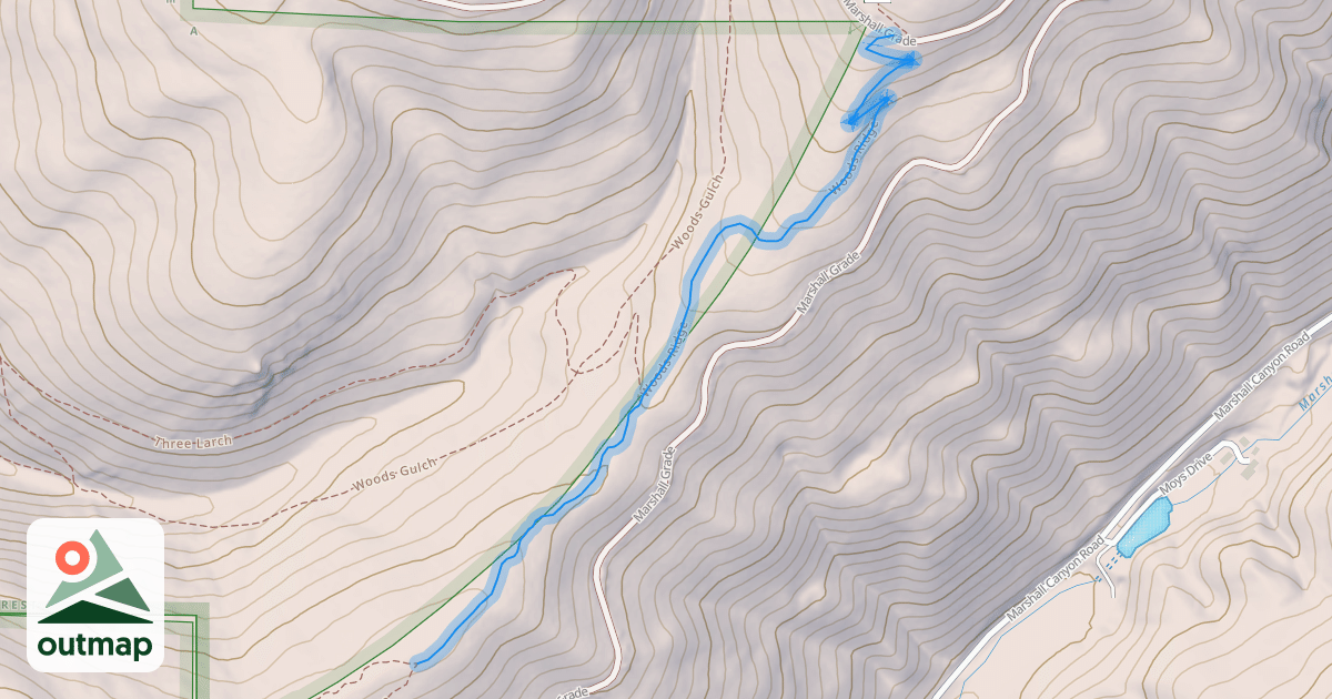 Map of Woods Ridge