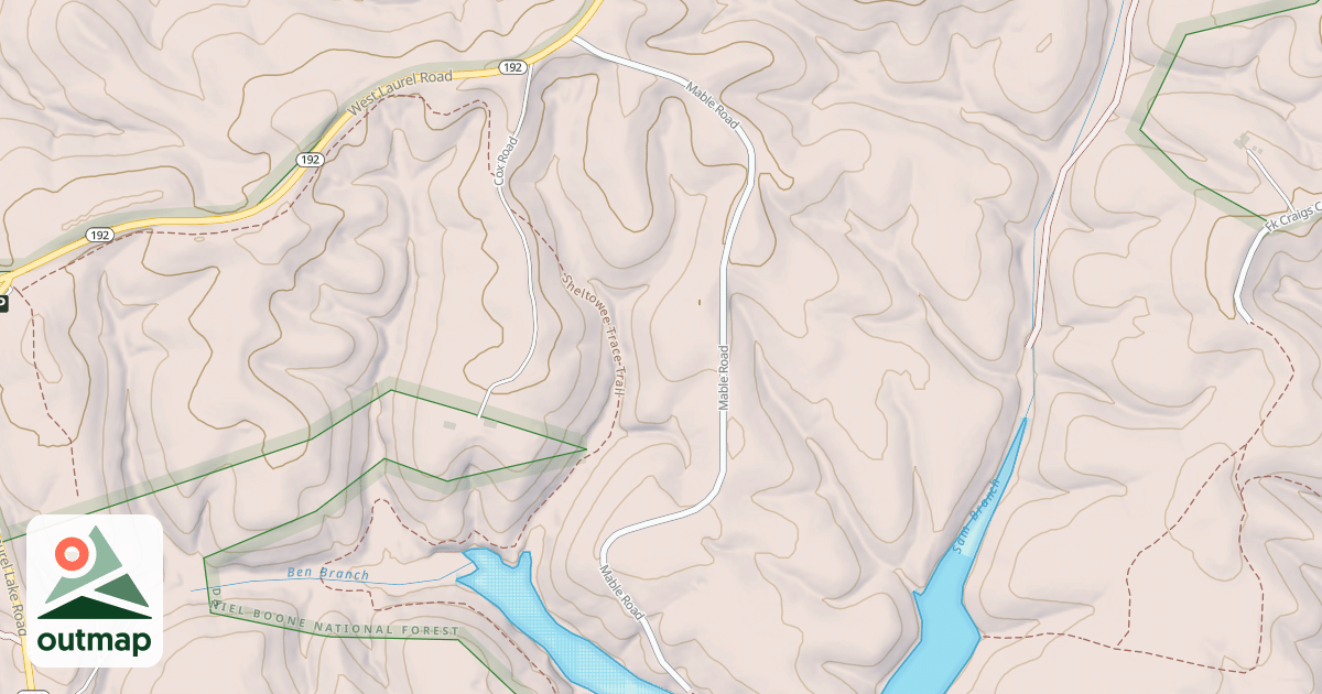Map of SAMS BRANCH