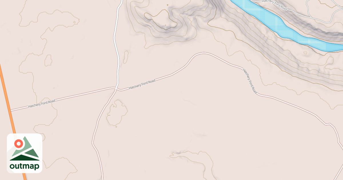 Map of WEST HATCHERY FORD