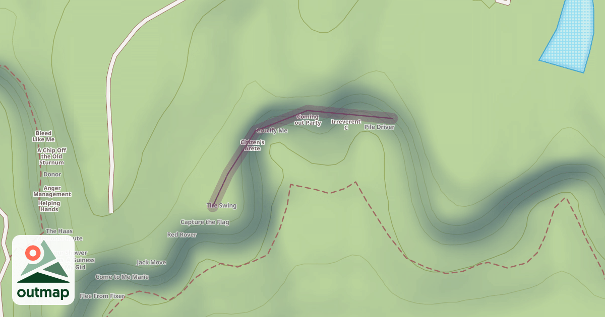 Map of Shady Grove