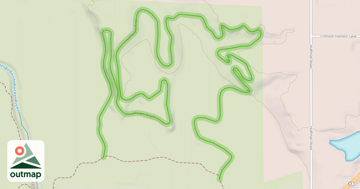 Map of Huffman Trail