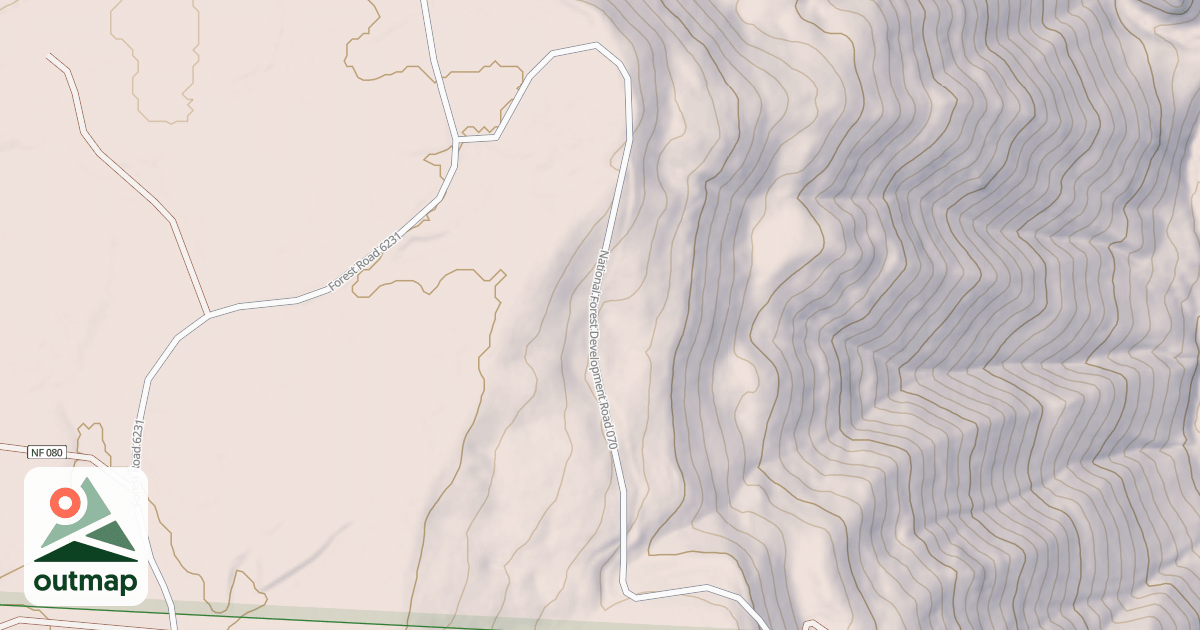 Map of USFS Motor Vehicle Use Map Roads {7E5EB910-FCCE-41DE-9515-70D53F9E4B52}