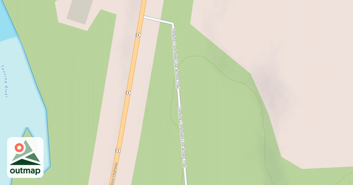 Map of Bernard Creek