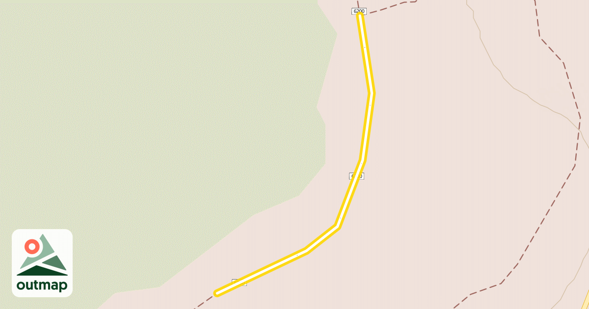 Map of High Lakes Trail #6200