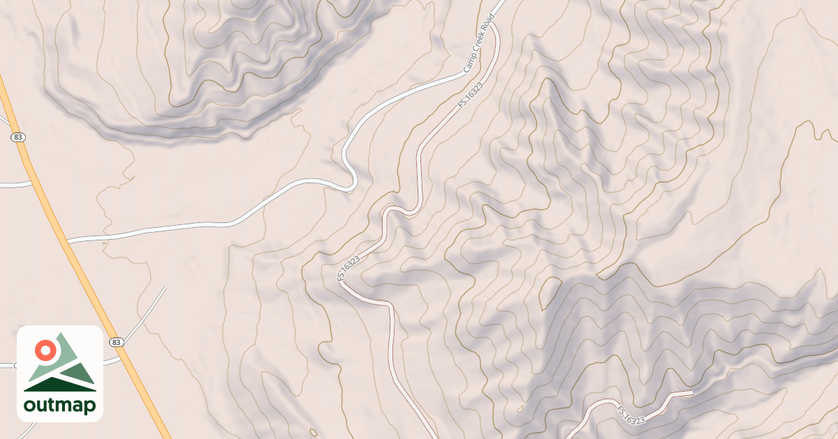 Map of CAMP SAW SPUR
