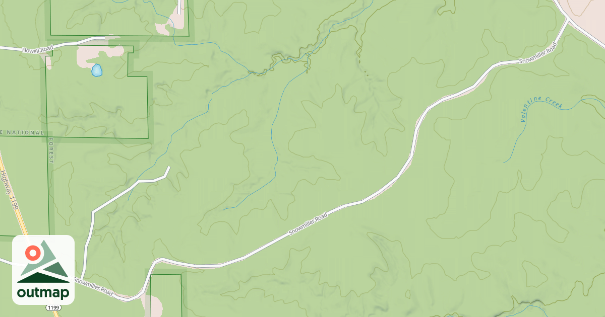 Map of USFS Motor Vehicle Use Map Roads {A638AEB3-4274-4764-BF41-BC249D03E5AD}