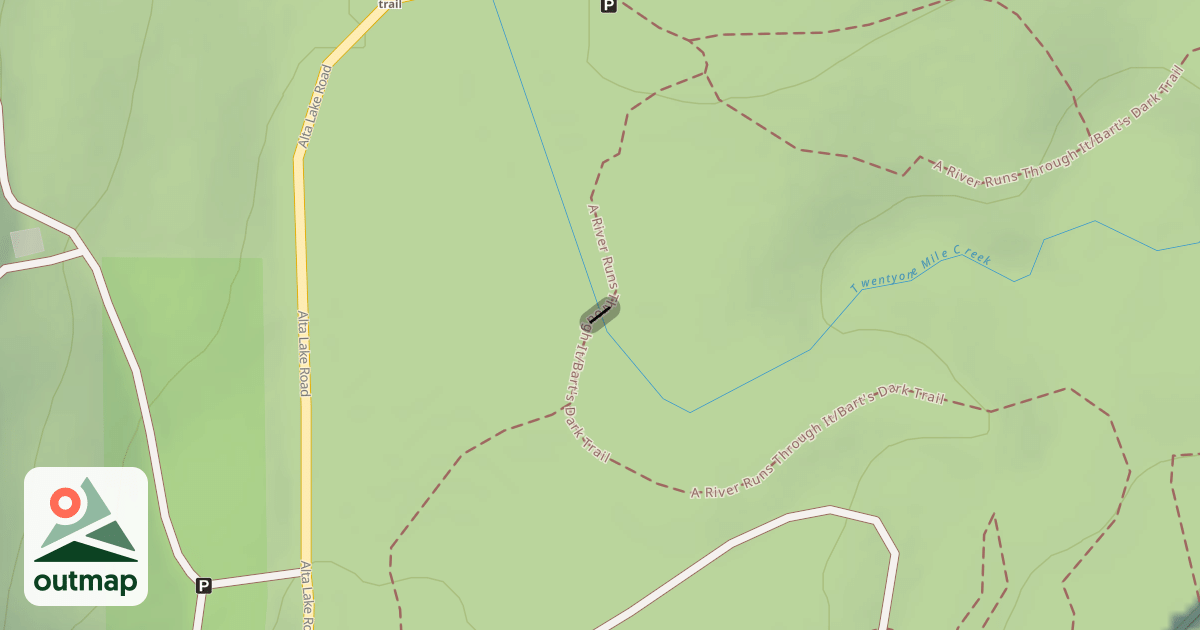 Map of A River Runs Through It/Bart's Dark Trail