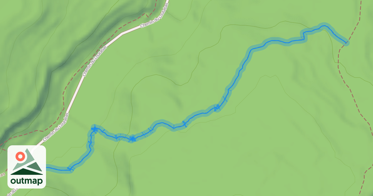 Map of Sentier de Découverte du Loubatas